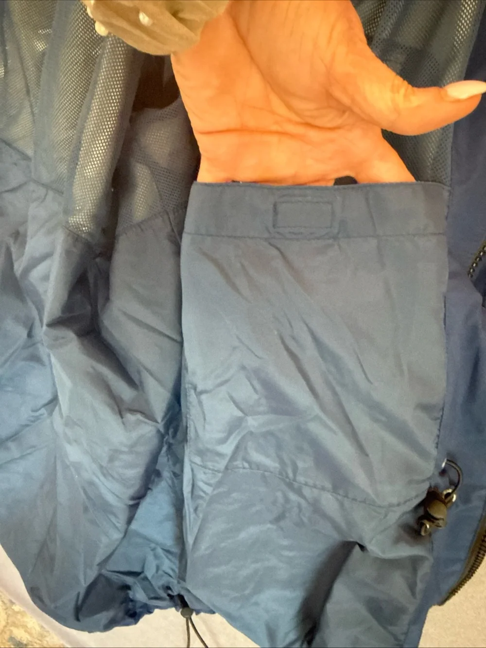 Eddie Bauer Men's Gore-Tex Wind-Resistant Raincoat Size XXL Blue